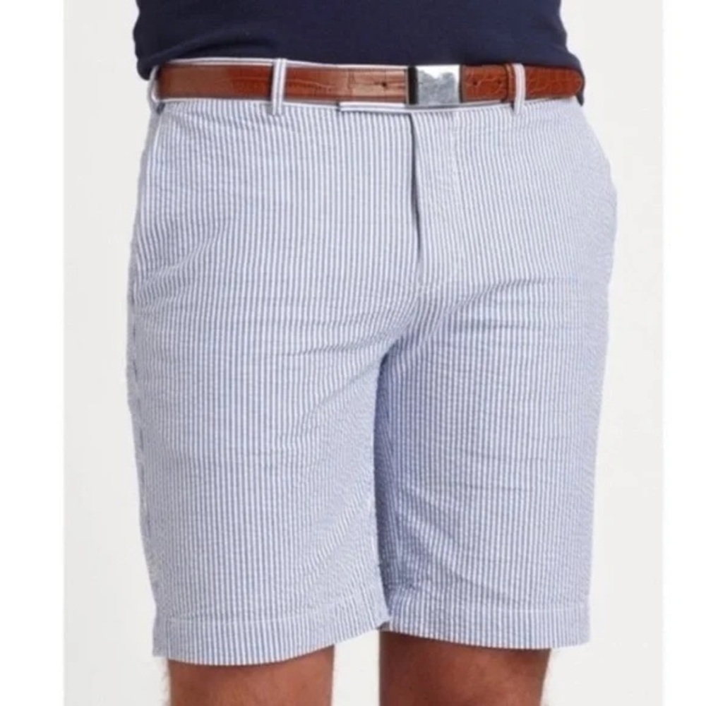 NWT Vintage Polo Ralph Lauren Shorts Suffield Fit Seersucker 38W